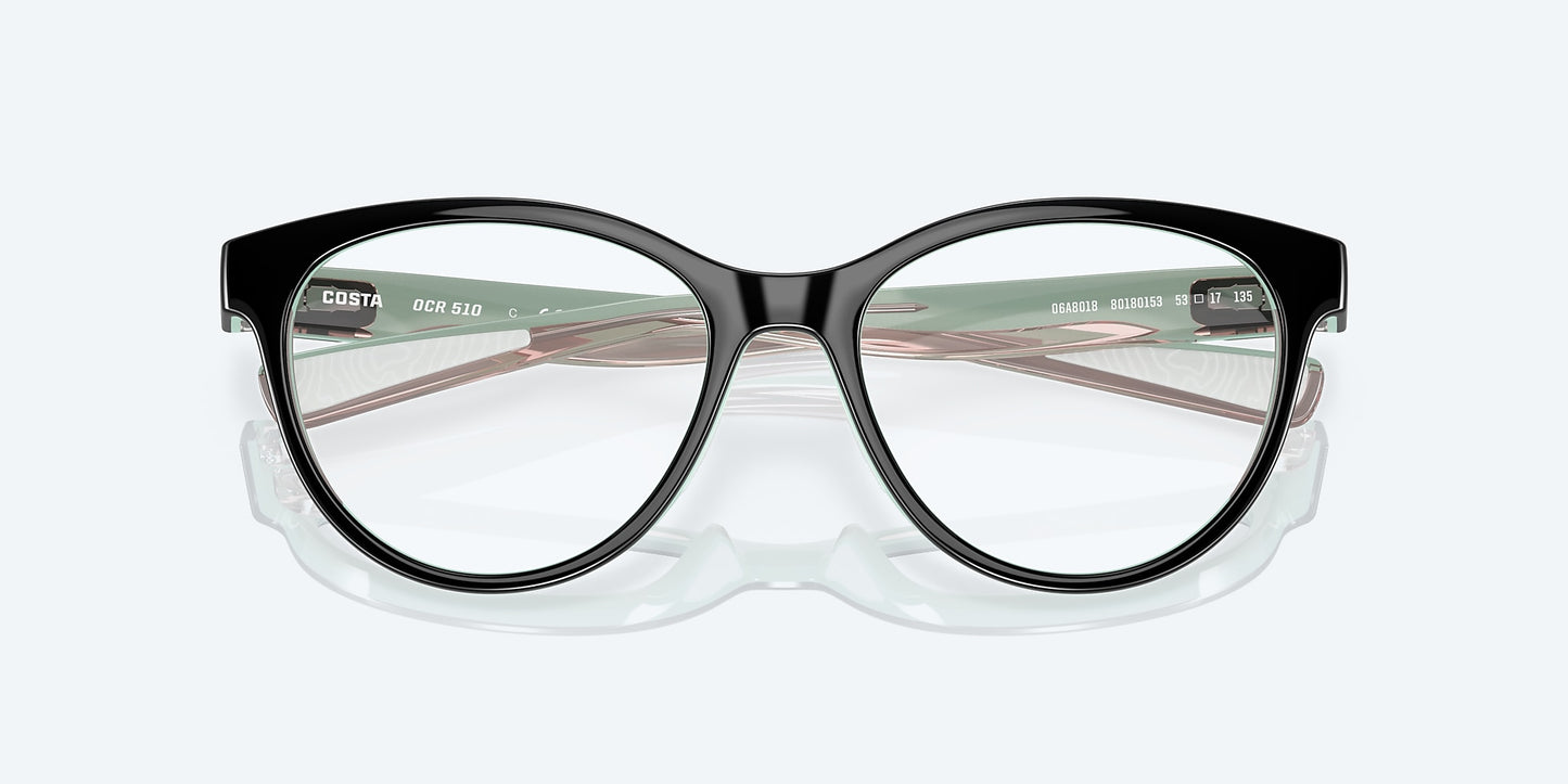 [Black Seafoam Blush Crystal Frame]