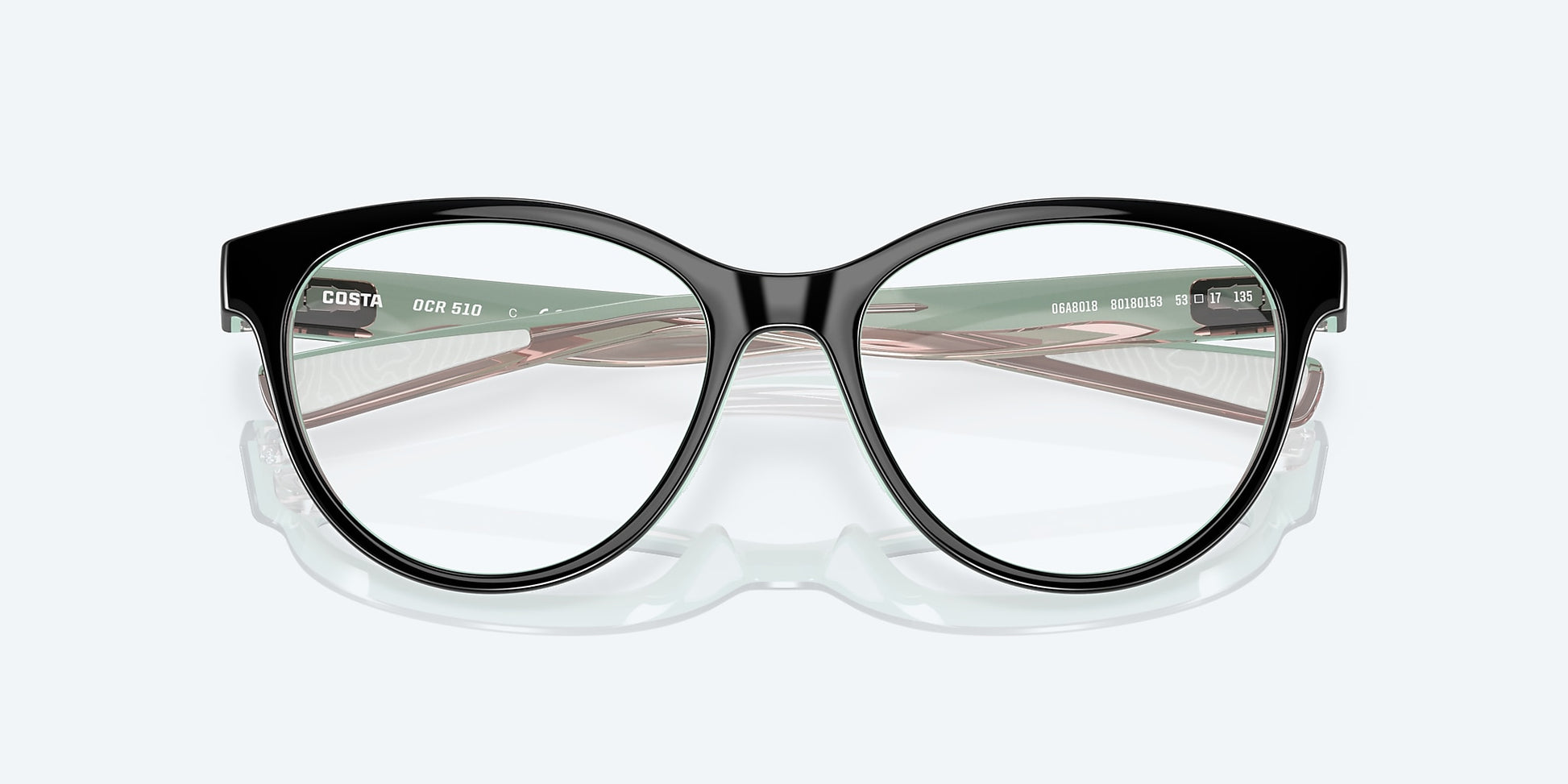 [Black Seafoam Blush Crystal Frame]