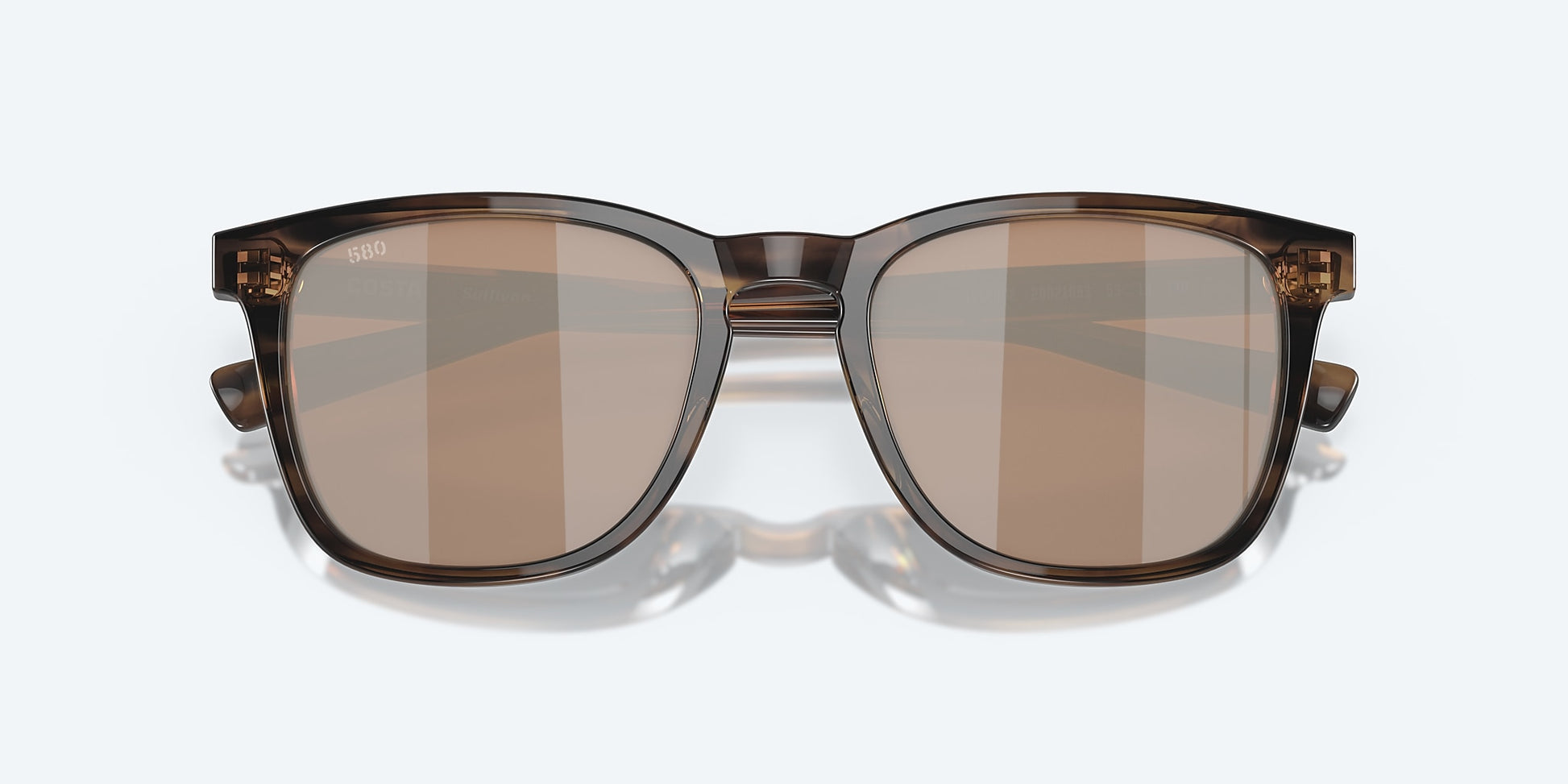 [Copper Silver Mirror Polarized Glass Lenses, Salt Marsh Frame]