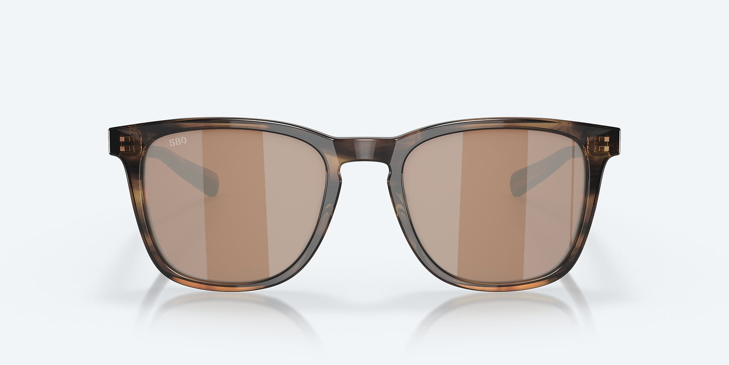 [Copper Silver Mirror Polarized Glass Lenses, Salt Marsh Frame]