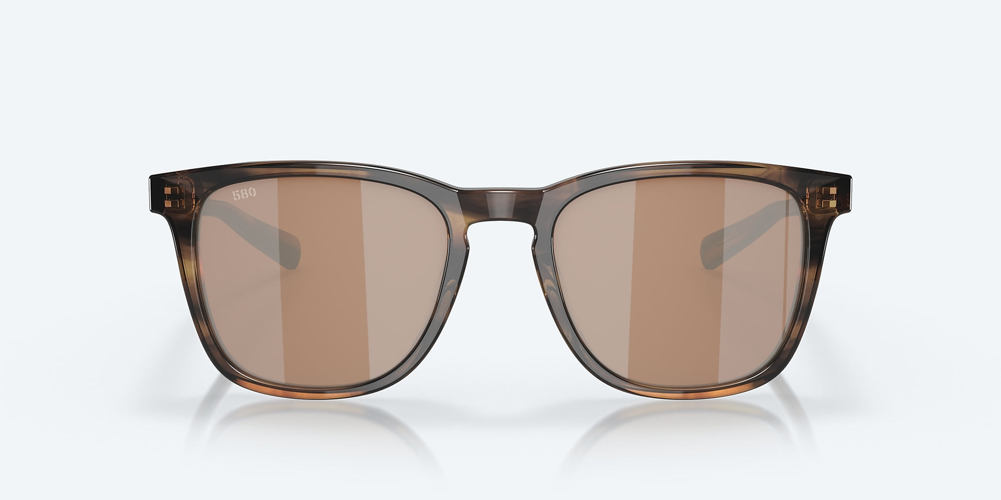 [Copper Silver Mirror Polarized Glass Lenses, Salt Marsh Frame]