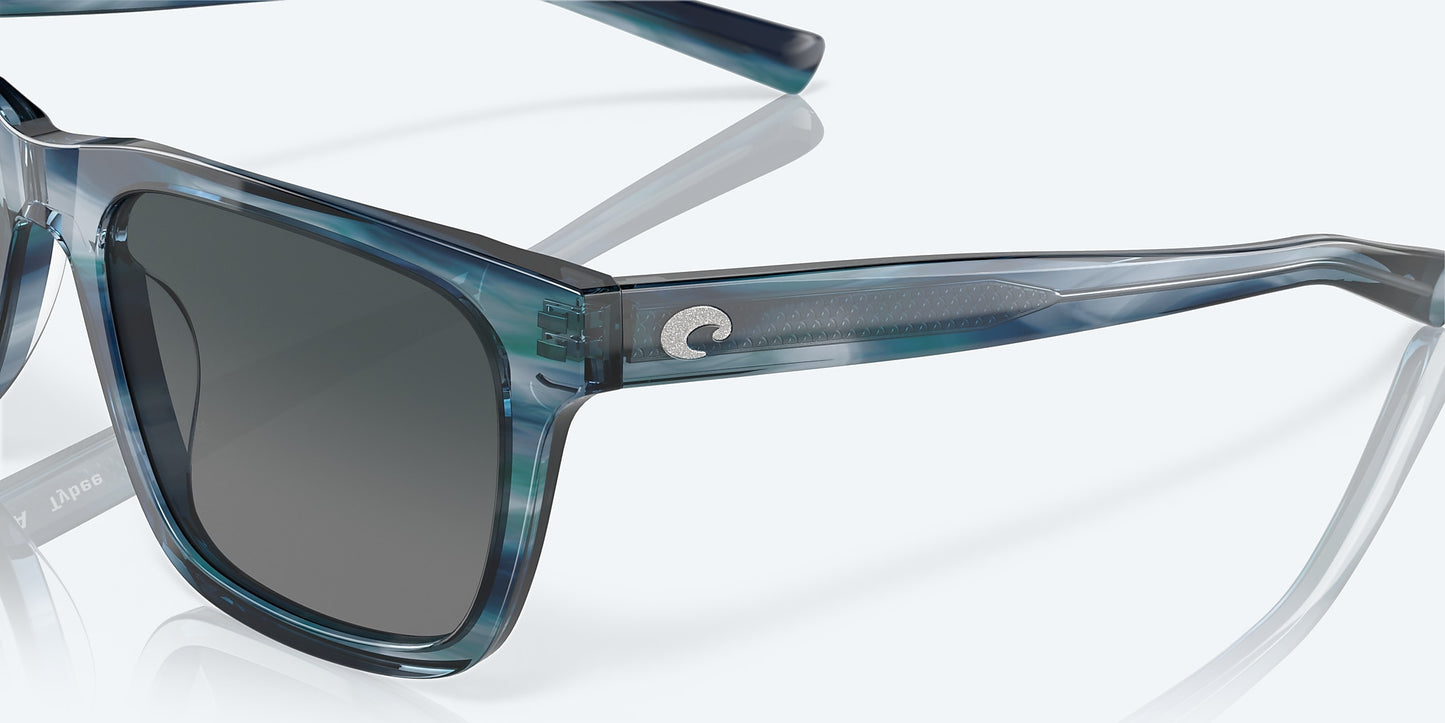 [Gray Gradient Polarized Glass Lenses, Ocean Currents Frame]
