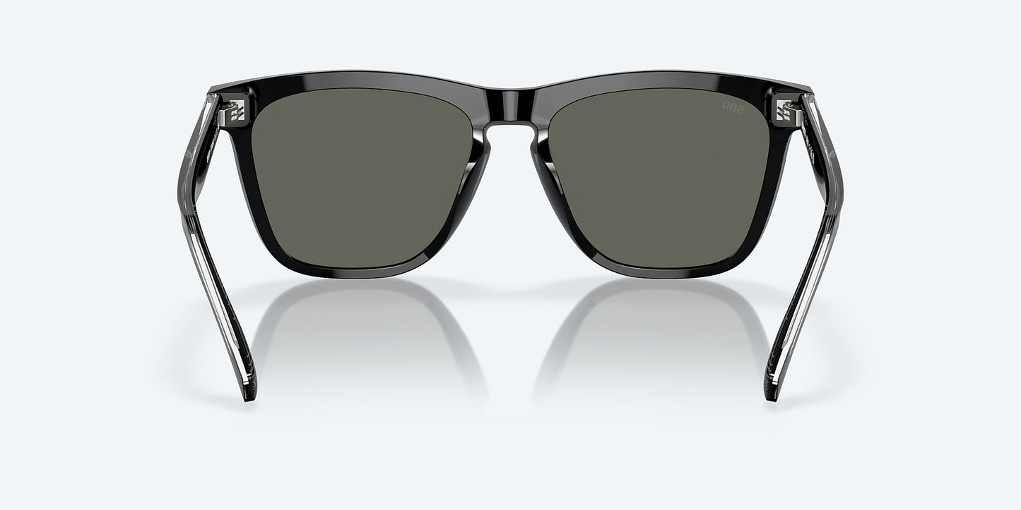 [Gray Polarized Glass Lenses, Black Frame]