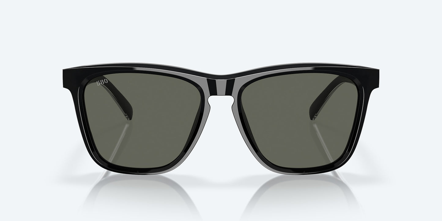[Gray Polarized Glass Lenses, Black Frame]