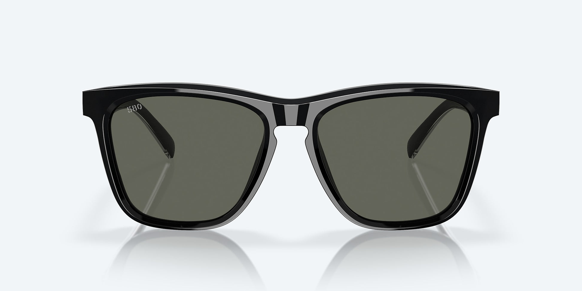 [Gray Polarized Glass Lenses, Black Frame]