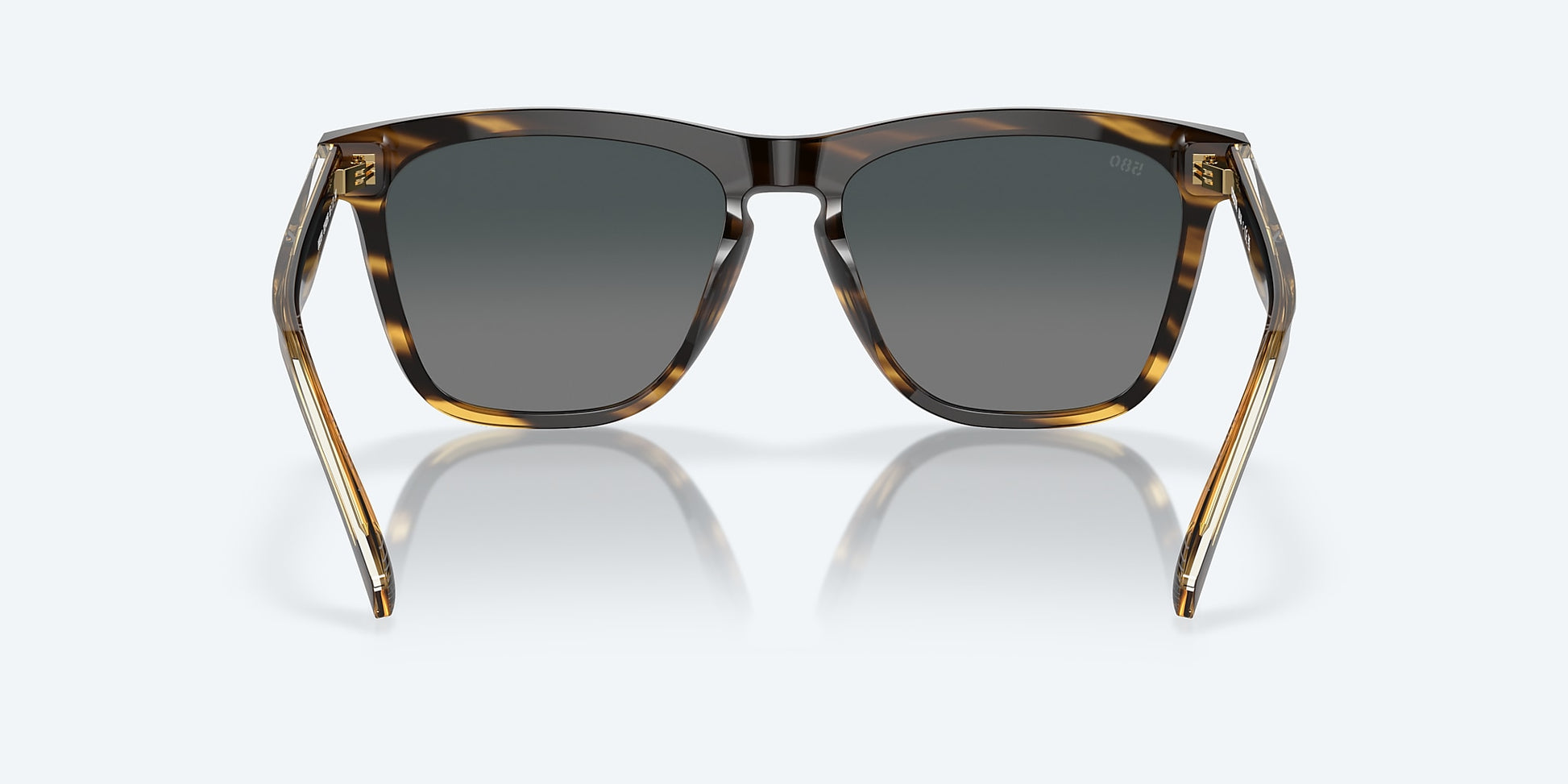 [Gray Gradient Polarized Glass Lenses, Tortoise Frame]