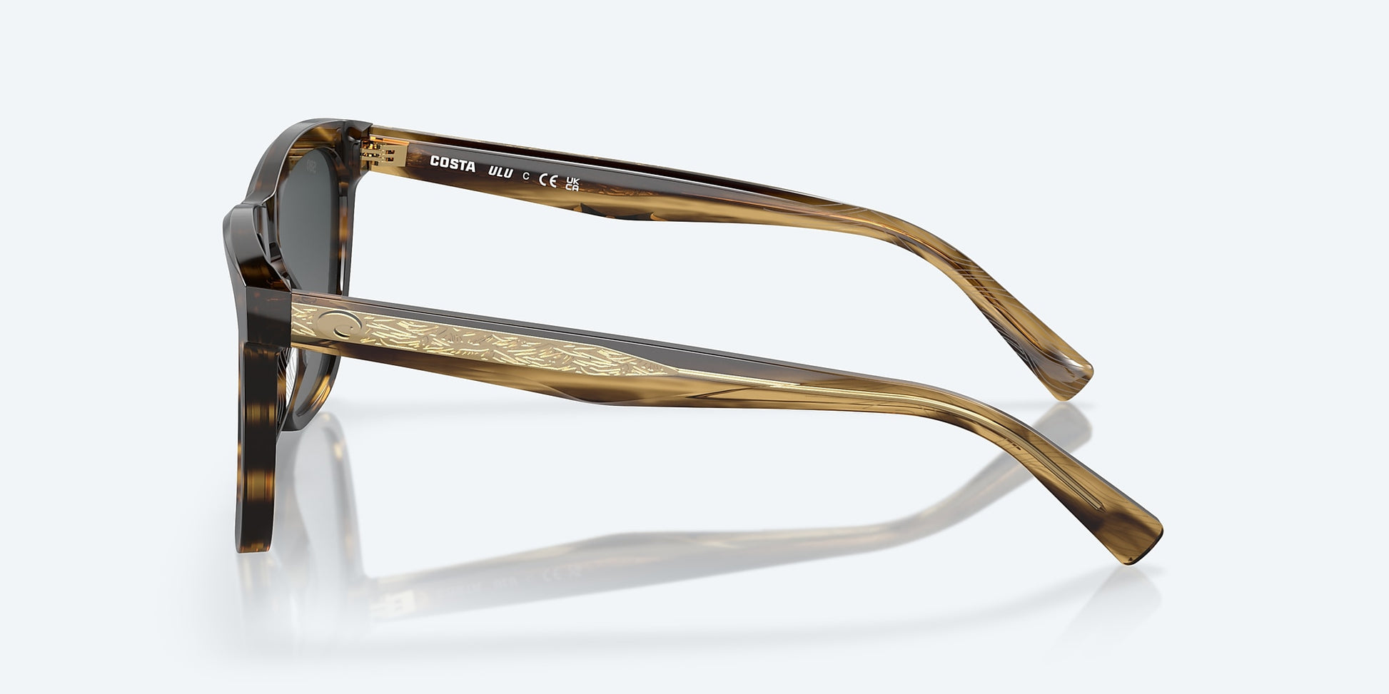 [Gray Gradient Polarized Glass Lenses, Tortoise Frame]