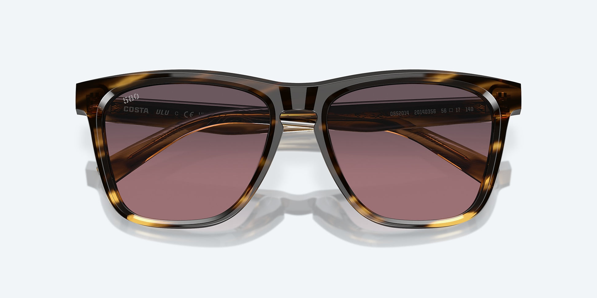 [Rose Gradient Polarized Glass Lenses, Tortoise Frame]