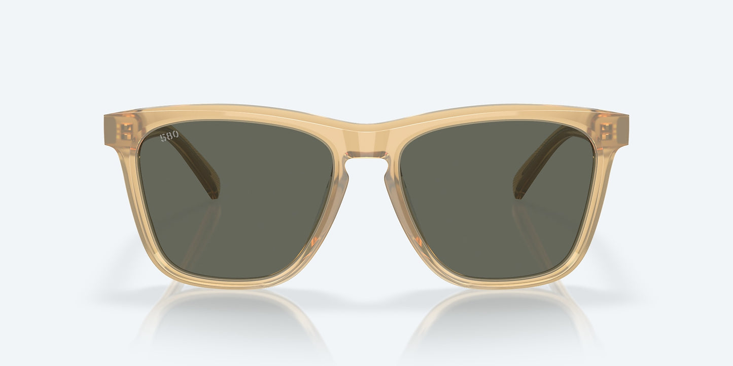[Gray Polarized Glass Lenses, Sun Coral Frame]
