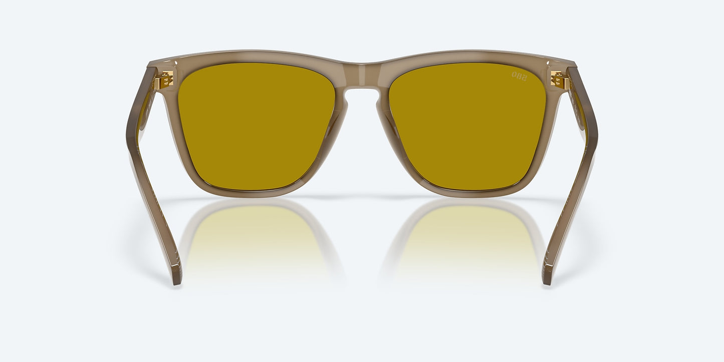 [Sunrise Silver Mirror Polarized Glass Lenses, Sea Foam Frame]