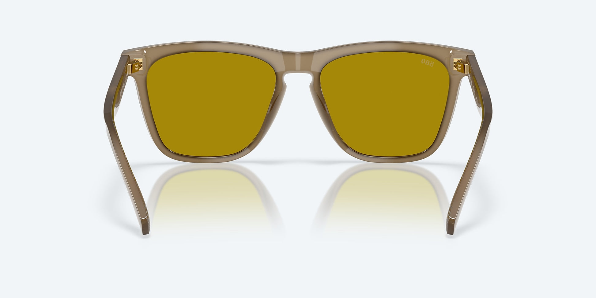 [Sunrise Silver Mirror Polarized Glass Lenses, Sea Foam Frame]