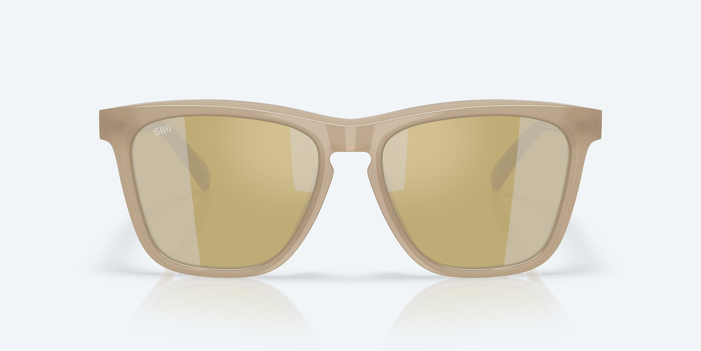 [Sunrise Silver Mirror Polarized Glass Lenses, Sea Foam Frame]