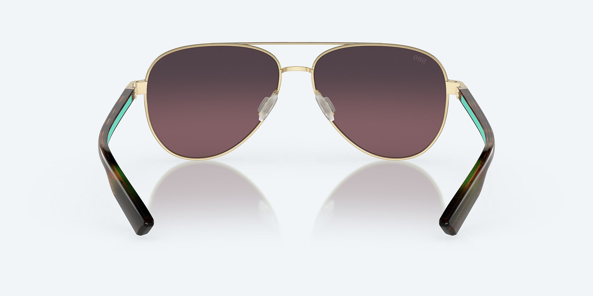 [Rose Gradient Polarized Glass Lenses, Brushed Gold Frame]