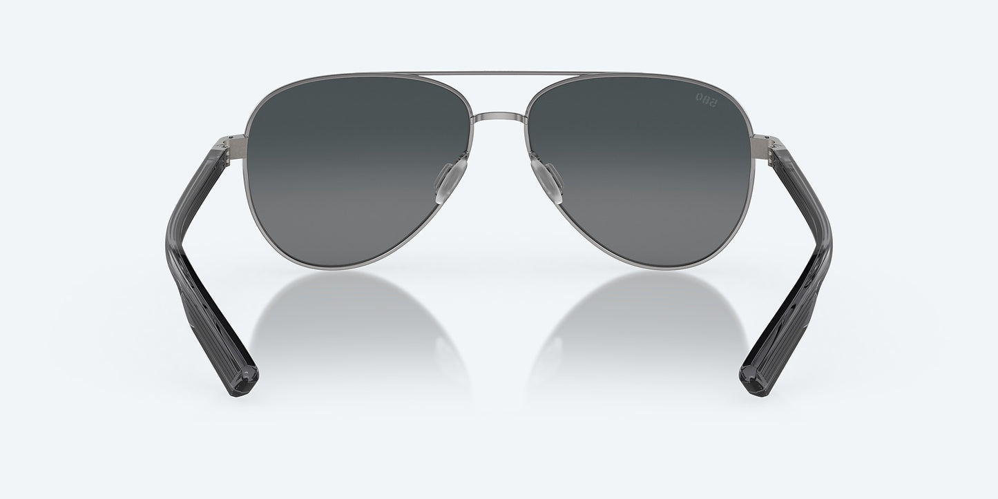 [Gray Gradient Polarized Glass Lenses, Gunmetal Frame]