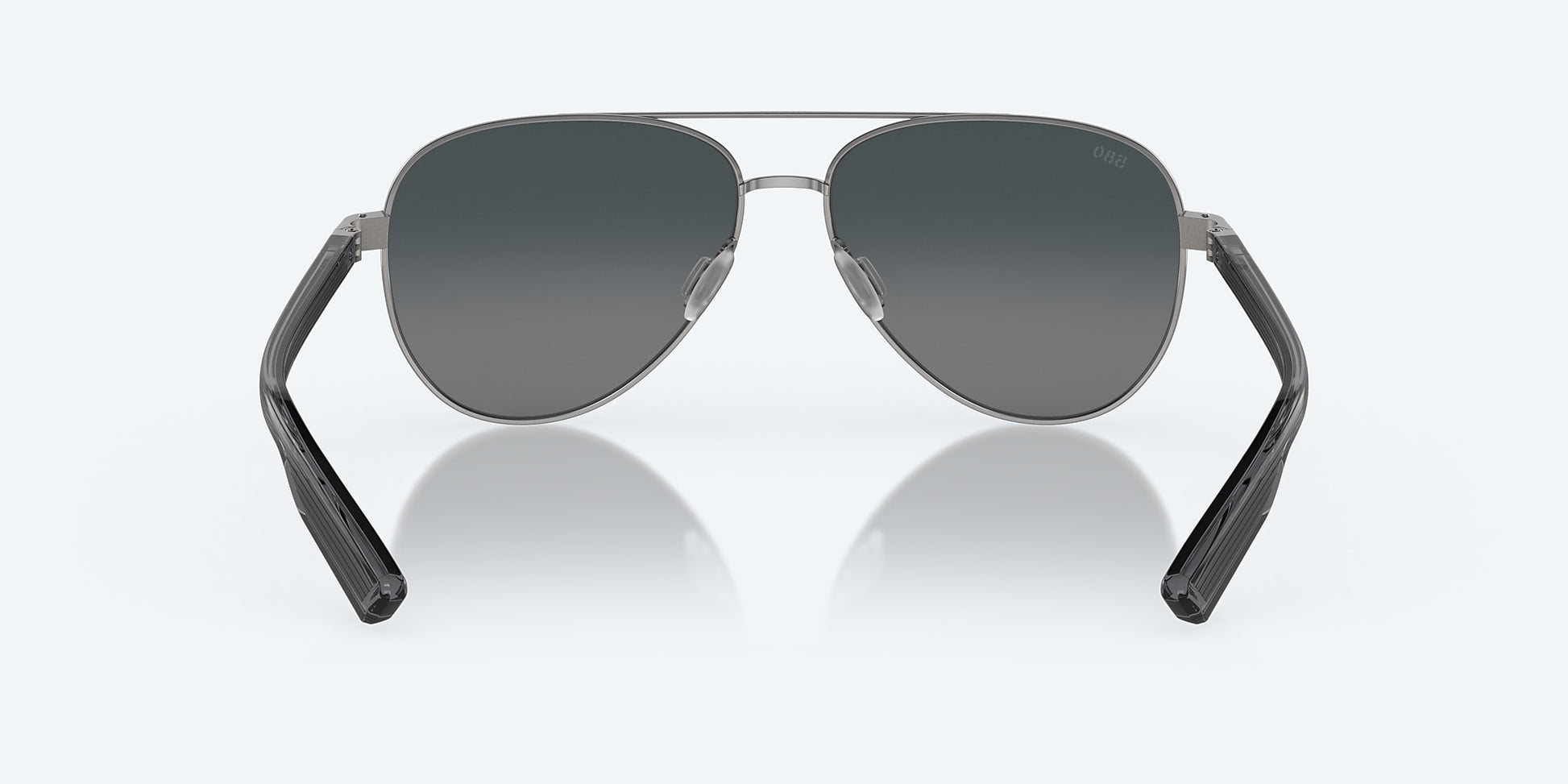 [Gray Gradient Polarized Glass Lenses, Gunmetal Frame]