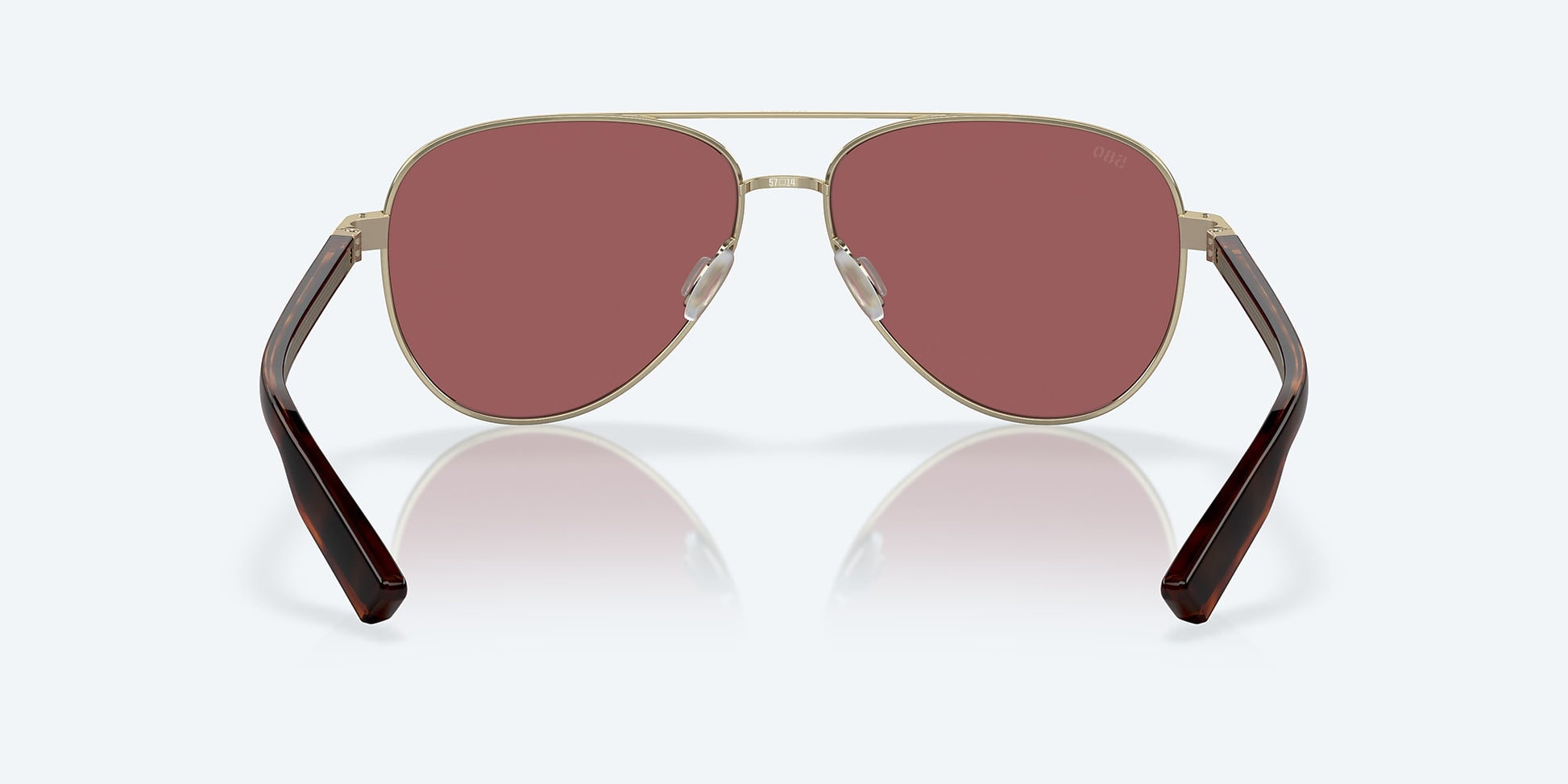 [Gold Mirror Polarized Glass Lenses, Brushed Gold Frame]