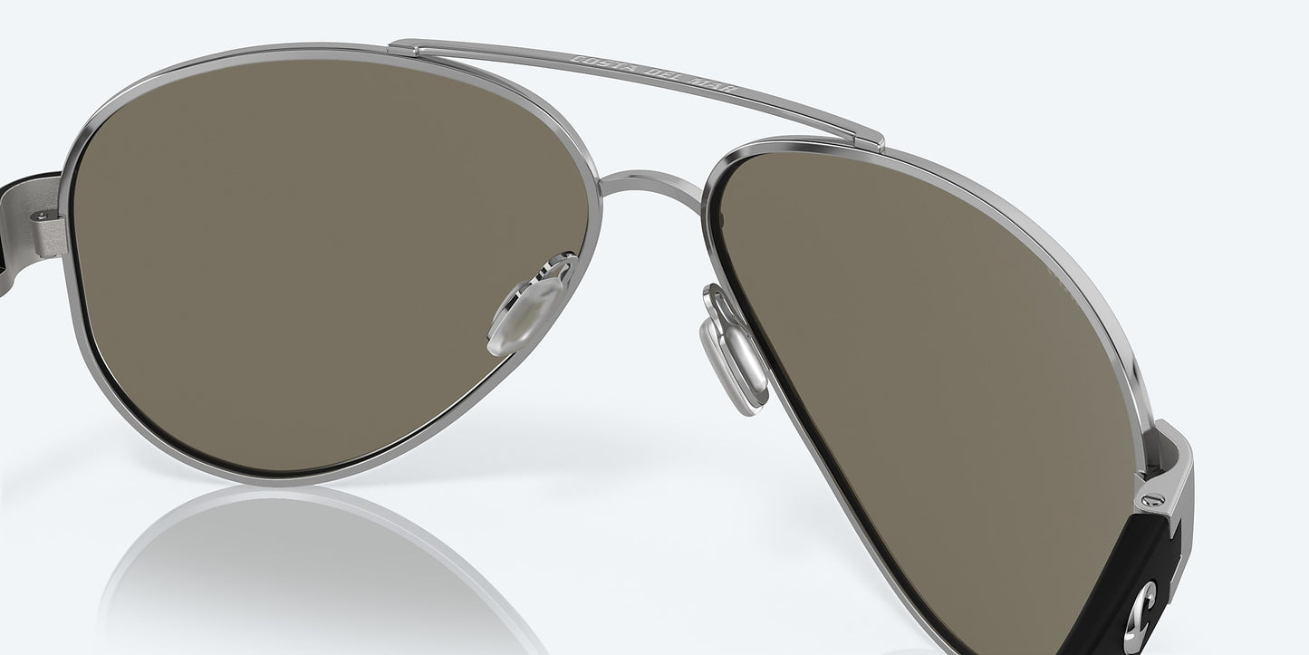 [Blue Mirror Polarized Glass Lenses, Palladium Frame]