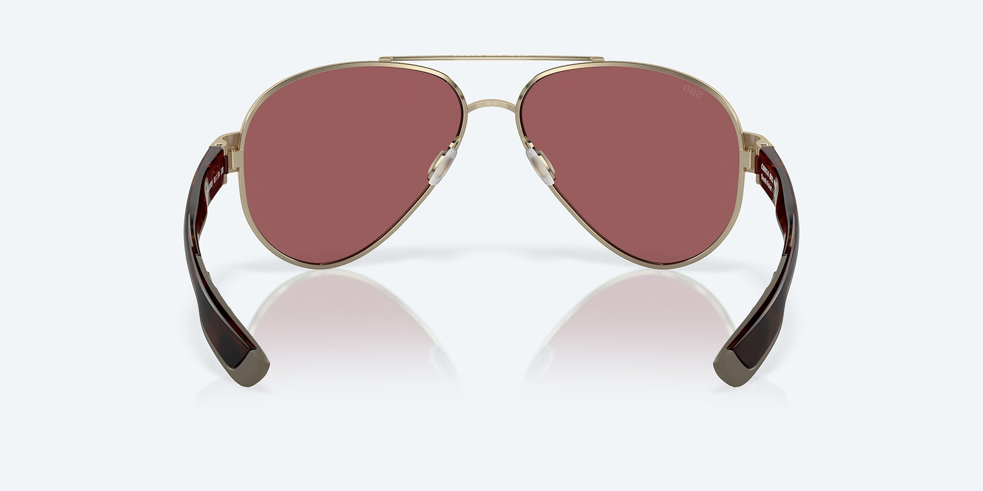 [Gold Mirror Polarized Glass Lenses, Brushed Gold Frame]