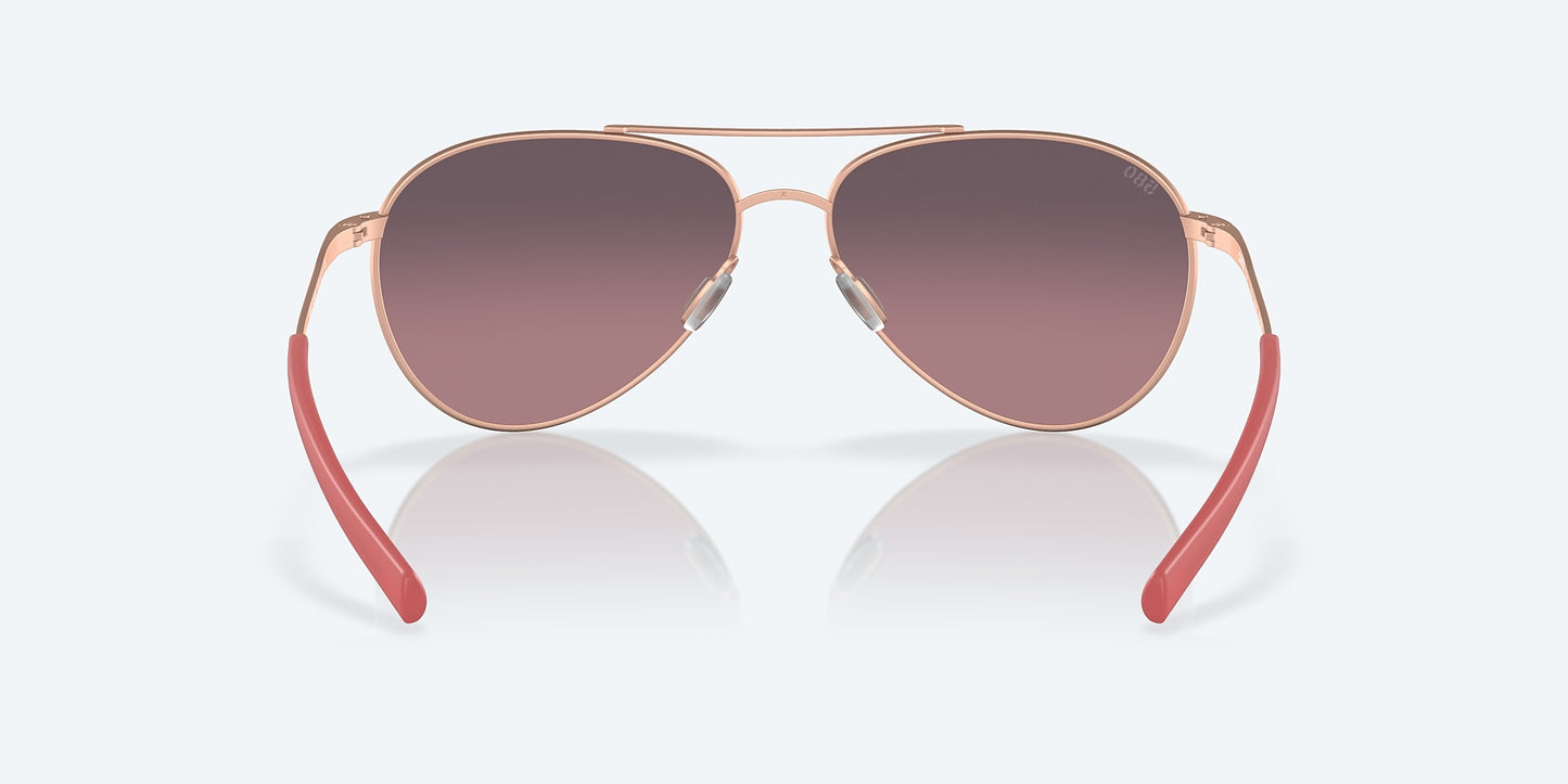 [Rose Gradient Polarized Glass Lenses, Satin Rose Gold Frame]