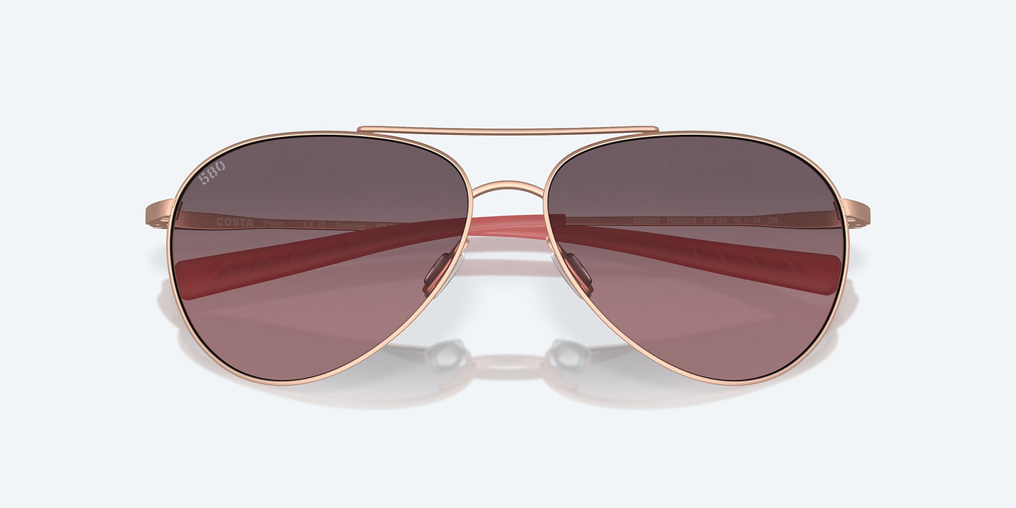 [Rose Gradient Polarized Glass Lenses, Satin Rose Gold Frame]