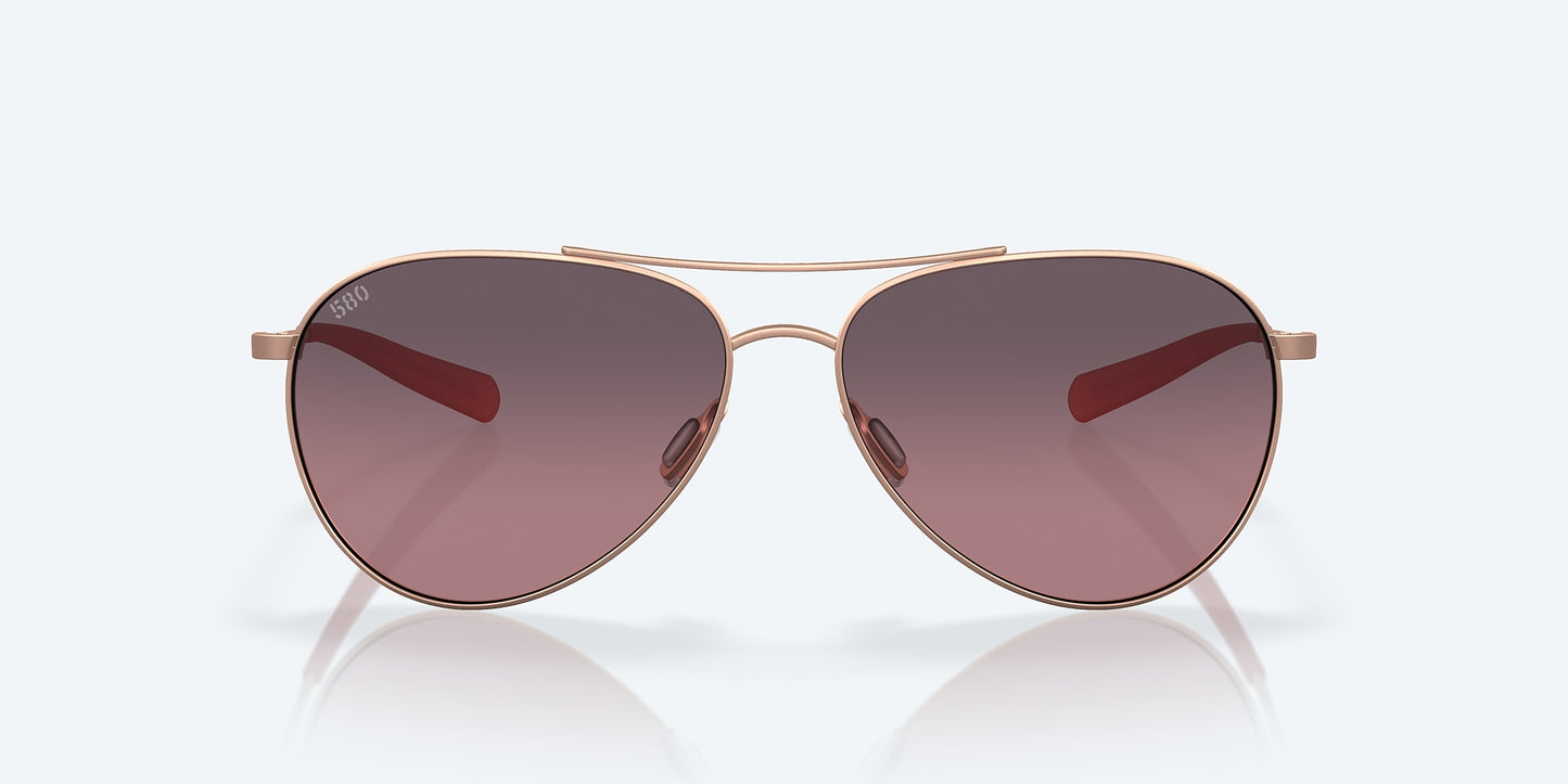 [Rose Gradient Polarized Glass Lenses, Satin Rose Gold Frame]