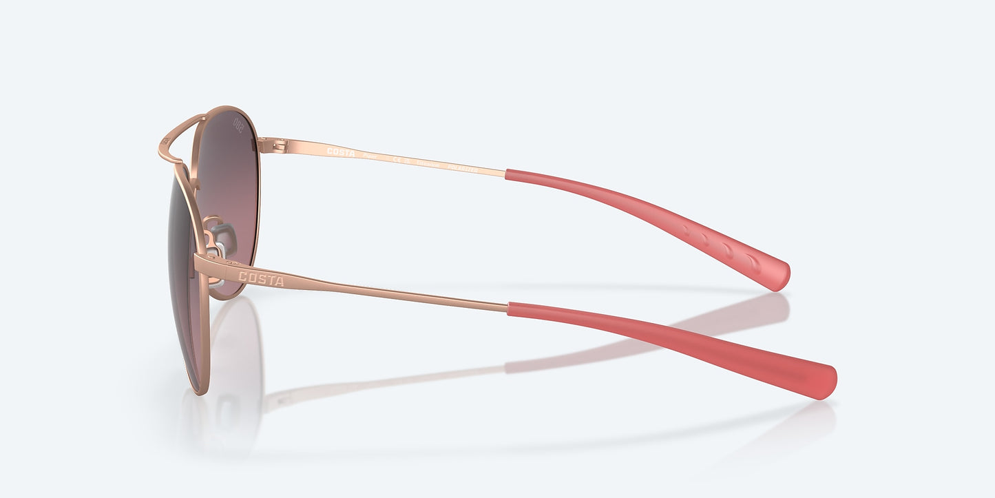 [Rose Gradient Polarized Glass Lenses, Satin Rose Gold Frame]