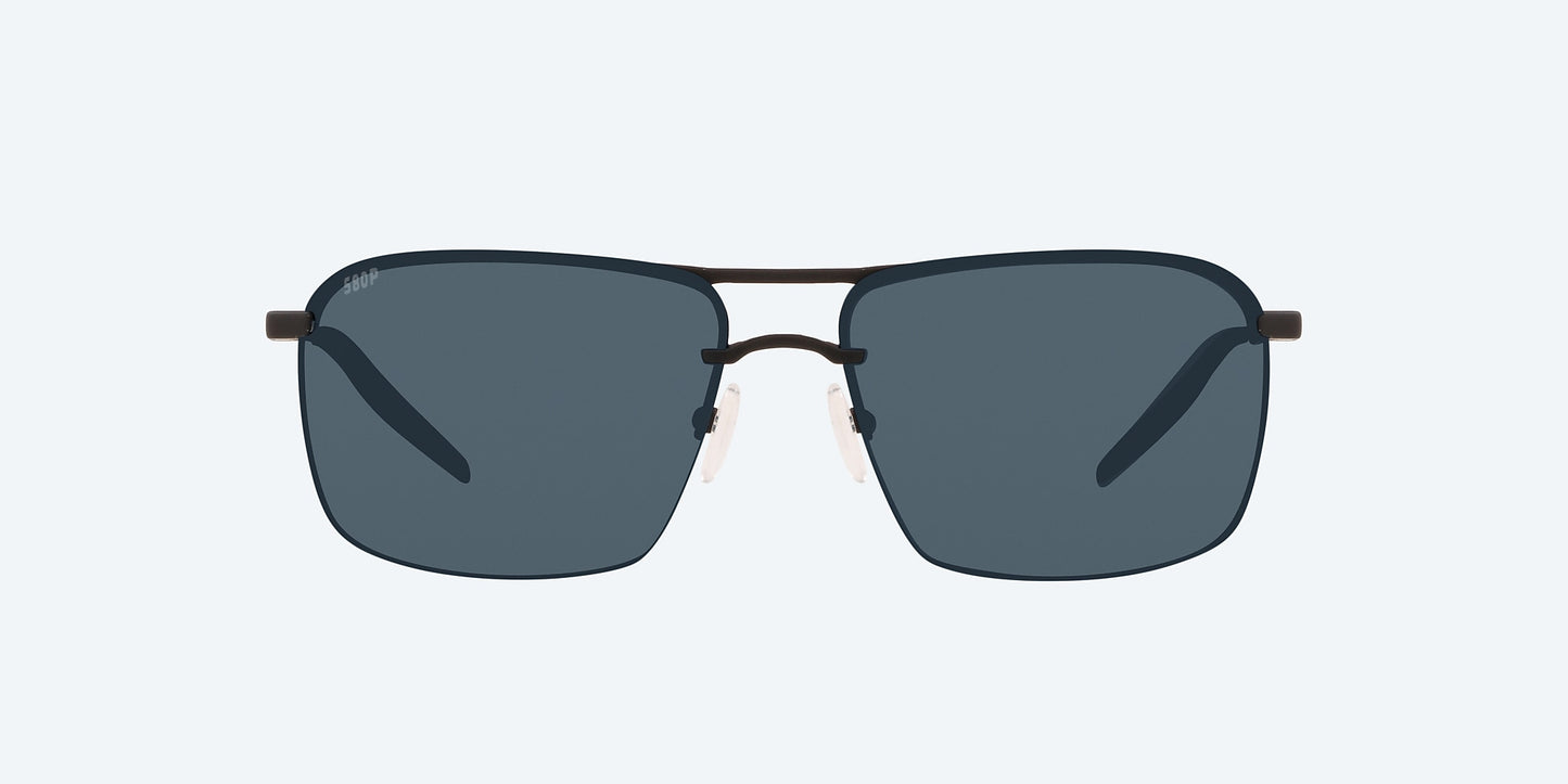 [Gray Polarized Polycarbonate Lenses, Matte Black Frame]