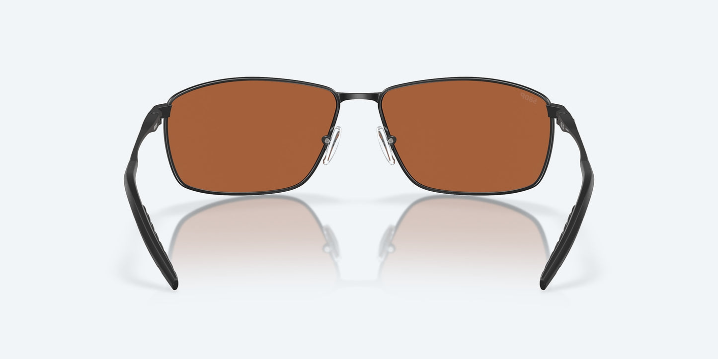 [Green Mirror Polarized Polycarbonate Lenses, Matte Black Frame]