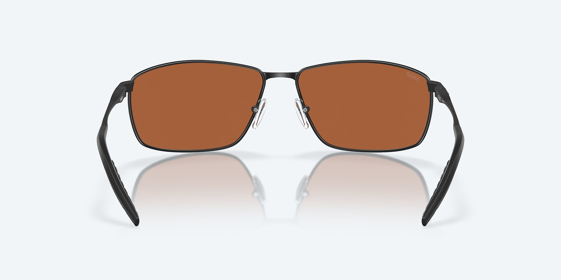 [Green Mirror Polarized Polycarbonate Lenses, Matte Black Frame]