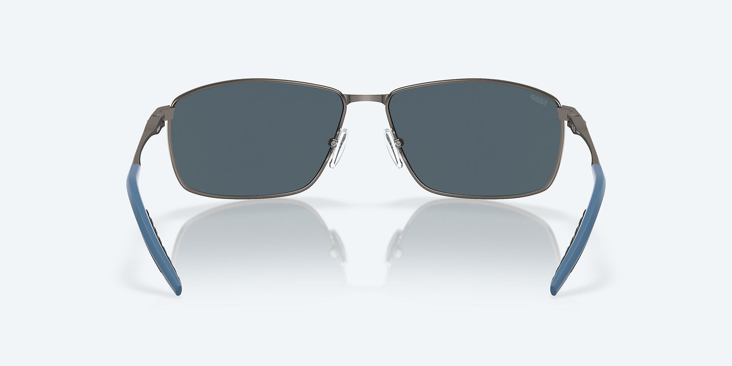 [Gray Silver Mirror Polarized Polycarbonate Lenses, Matte Dark Gunmetal Frame]