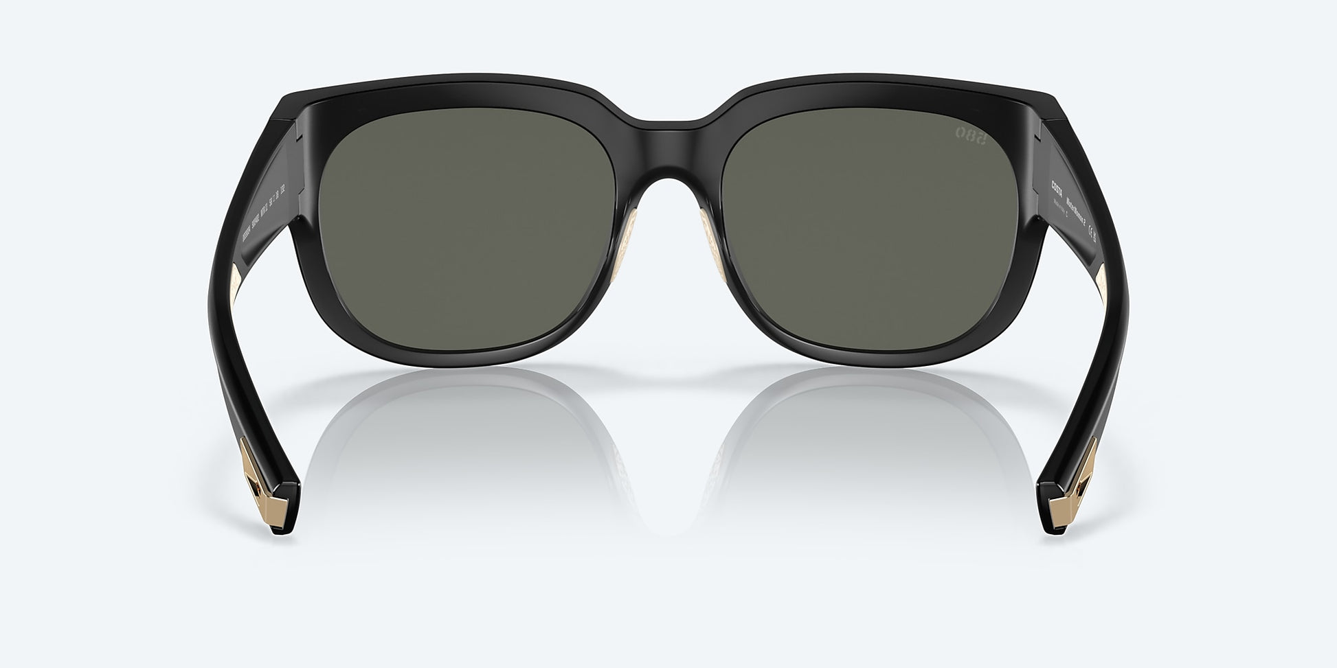 [Gray Polarized Glass Lenses, Matte Black Frame]