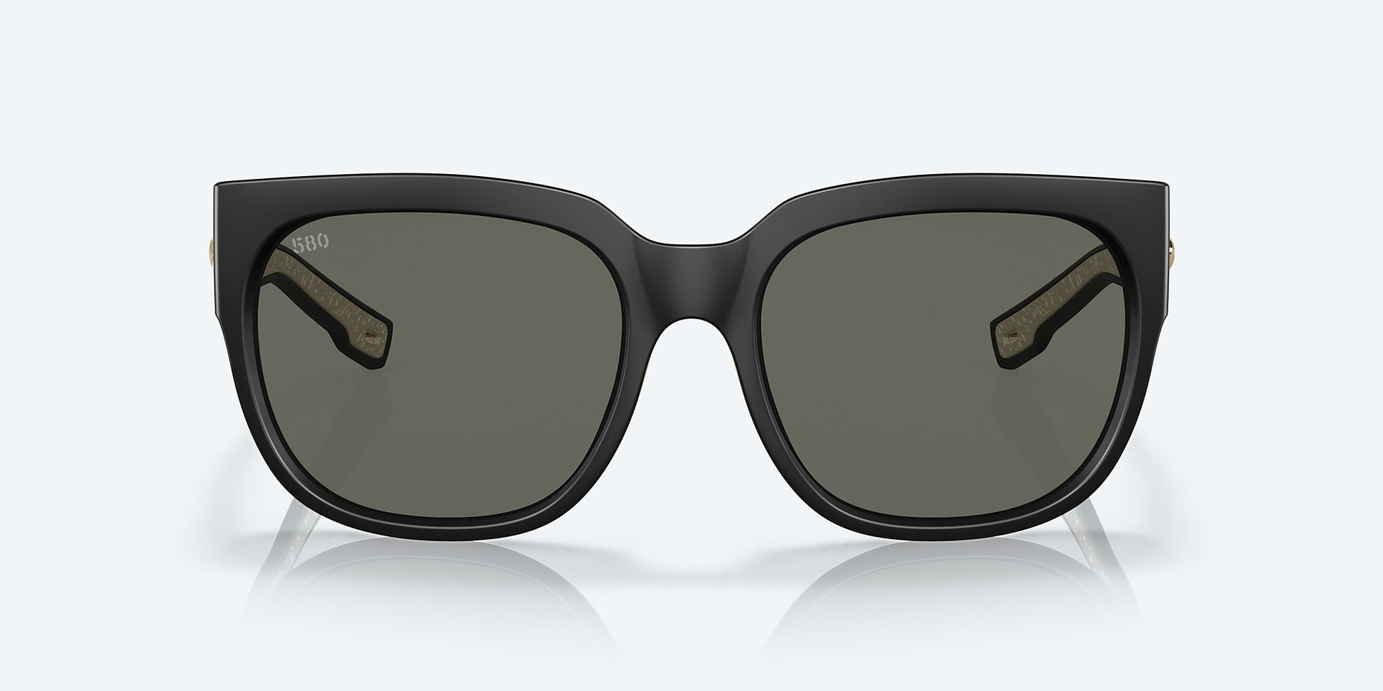 [Gray Polarized Glass Lenses, Matte Black Frame]