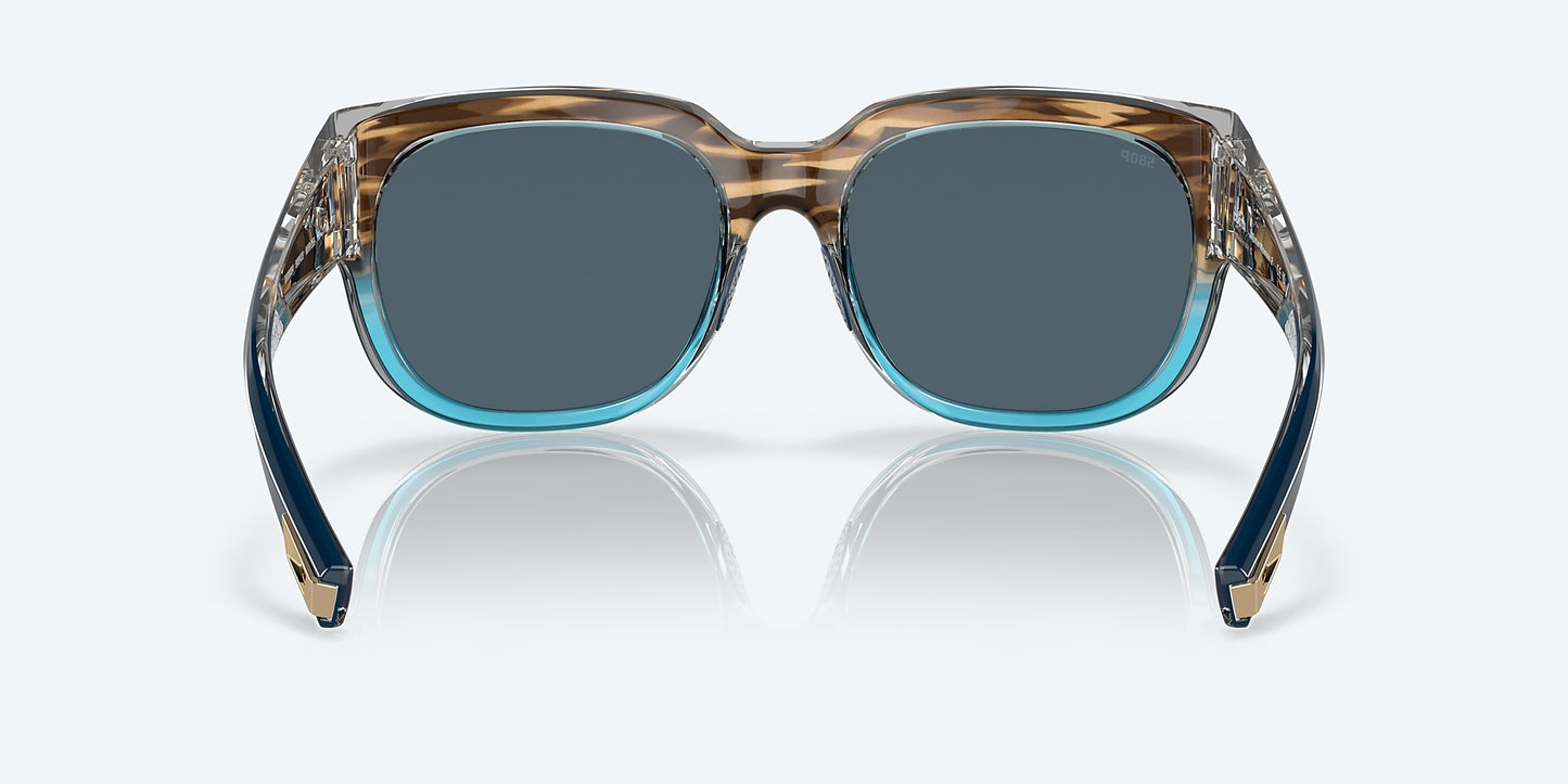 [Gray Polarized Polycarbonate Lenses, Shiny Wahoo Frame]