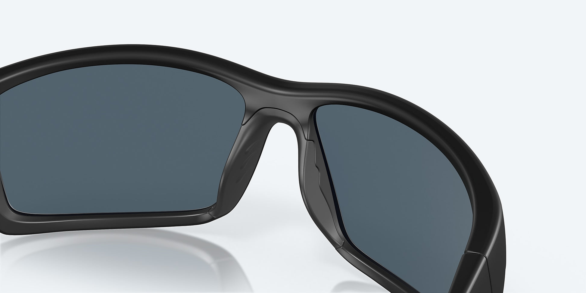 [Gray Polarized Polycarbonate Lenses, Blackout Frame]