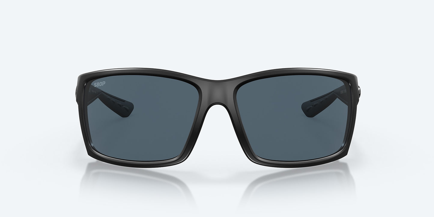 [Gray Polarized Polycarbonate Lenses, Blackout Frame]