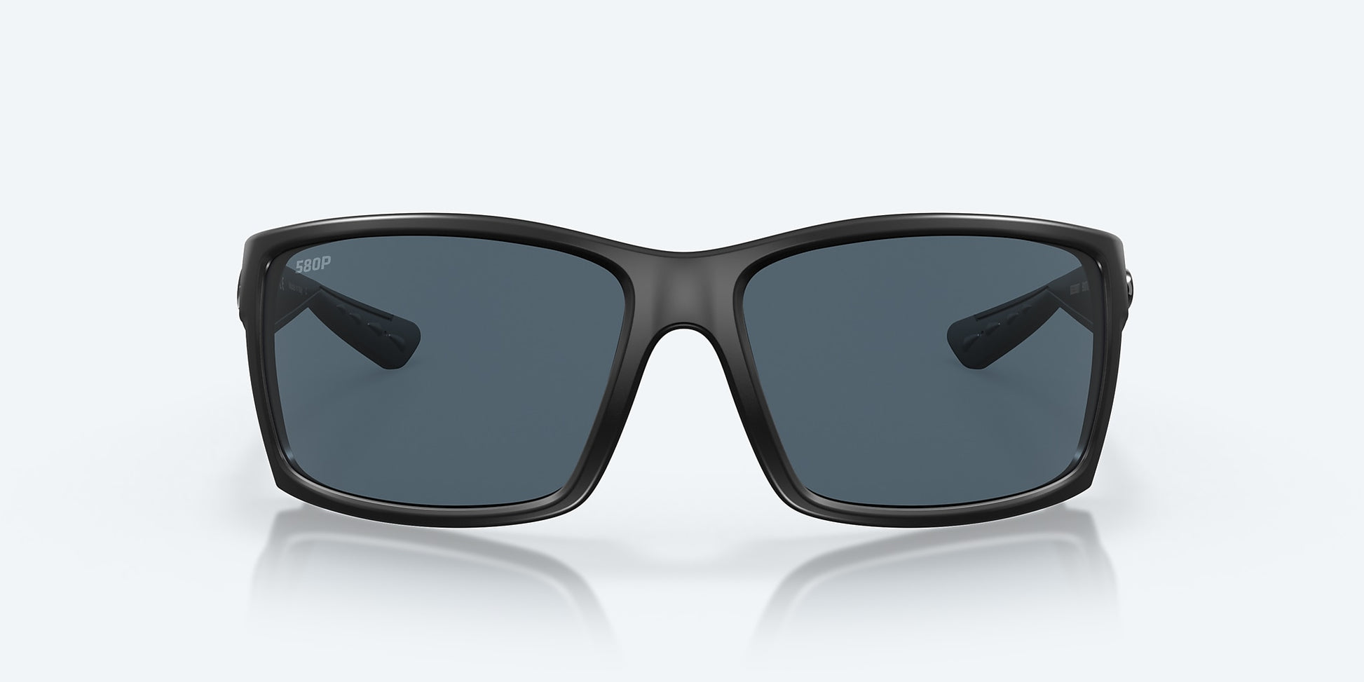 [Gray Polarized Polycarbonate Lenses, Blackout Frame]