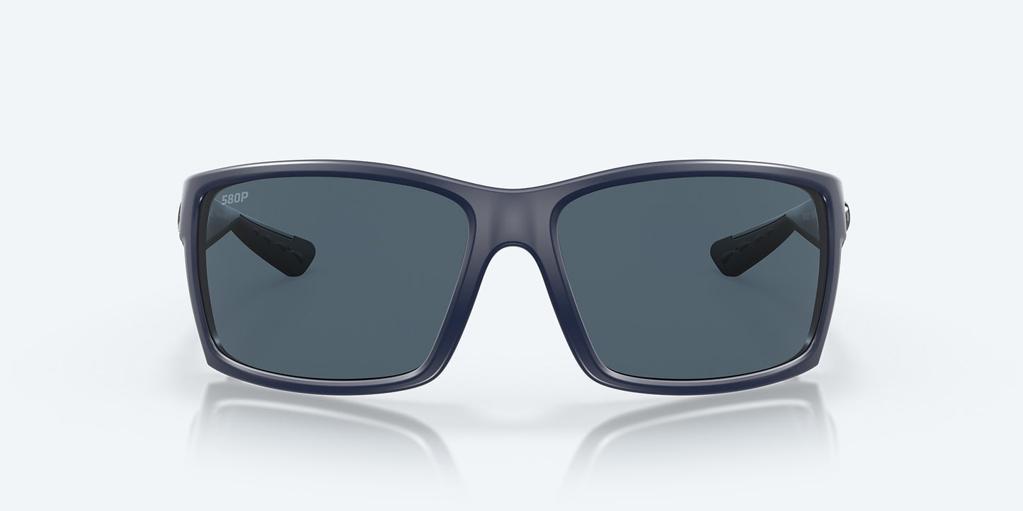 [Gray Polarized Polycarbonate Lenses, Matte Blue Frame]