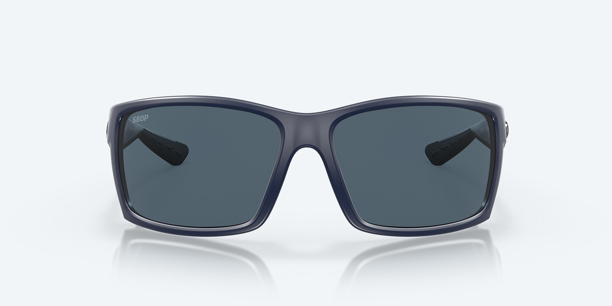[Gray Polarized Polycarbonate Lenses, Matte Blue Frame]