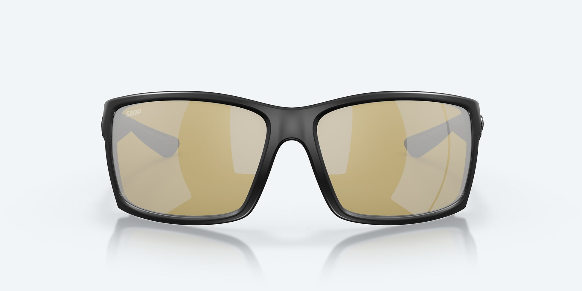 [Sunrise Silver Mirror Polarized Polycarbonate Lenses, Blackout Frame]