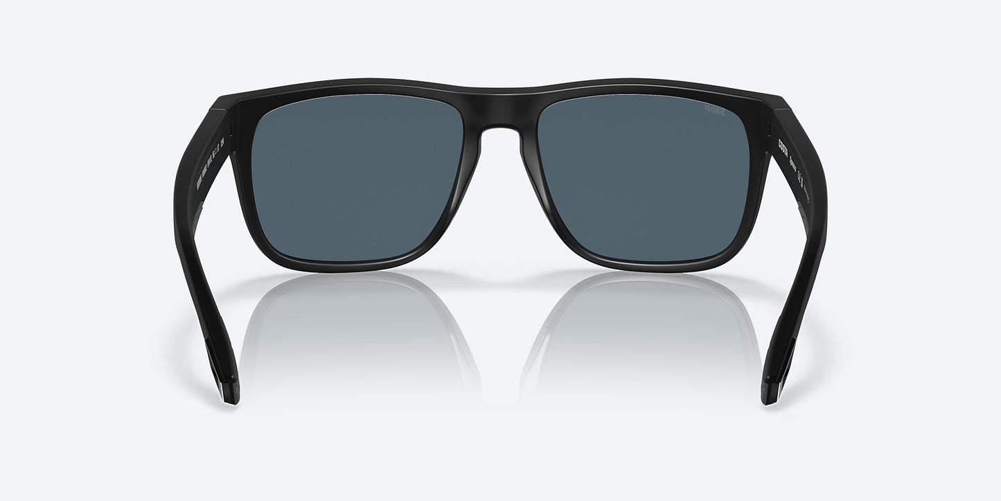 [Gray Polarized Polycarbonate Lenses, Blackout Frame]