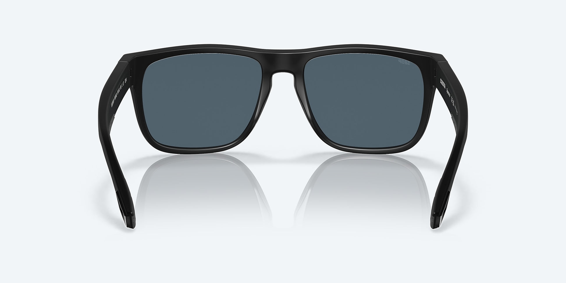 [Gray Polarized Polycarbonate Lenses, Blackout Frame]