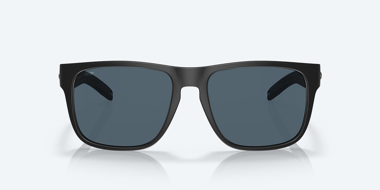 [Gray Polarized Polycarbonate Lenses, Blackout Frame]