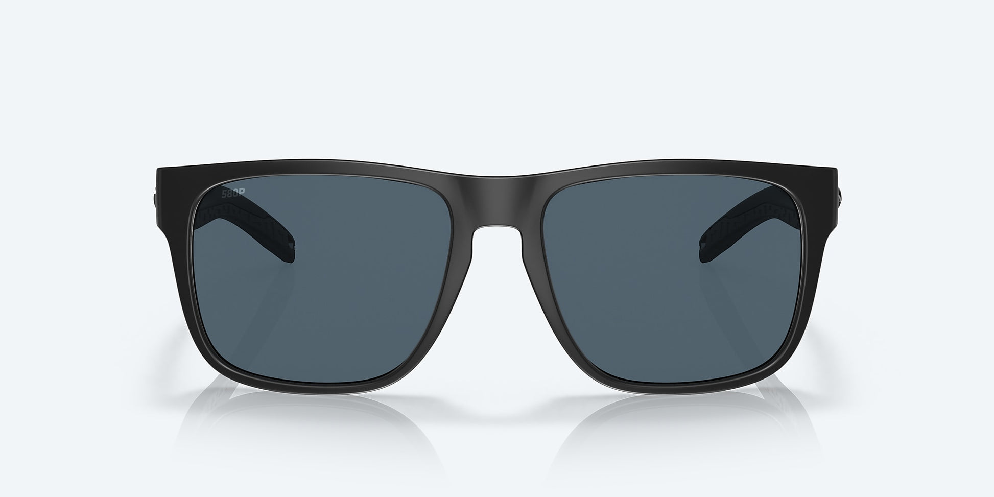 [Gray Polarized Polycarbonate Lenses, Blackout Frame]