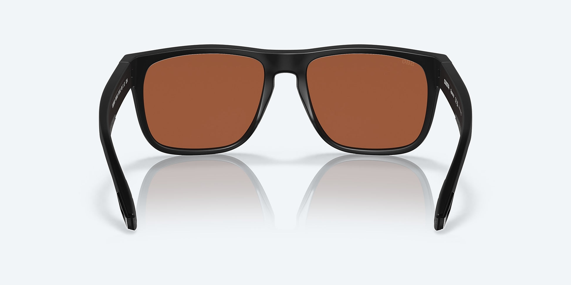 [Green Mirror Polarized Glass Lenses, Blackout Frame]