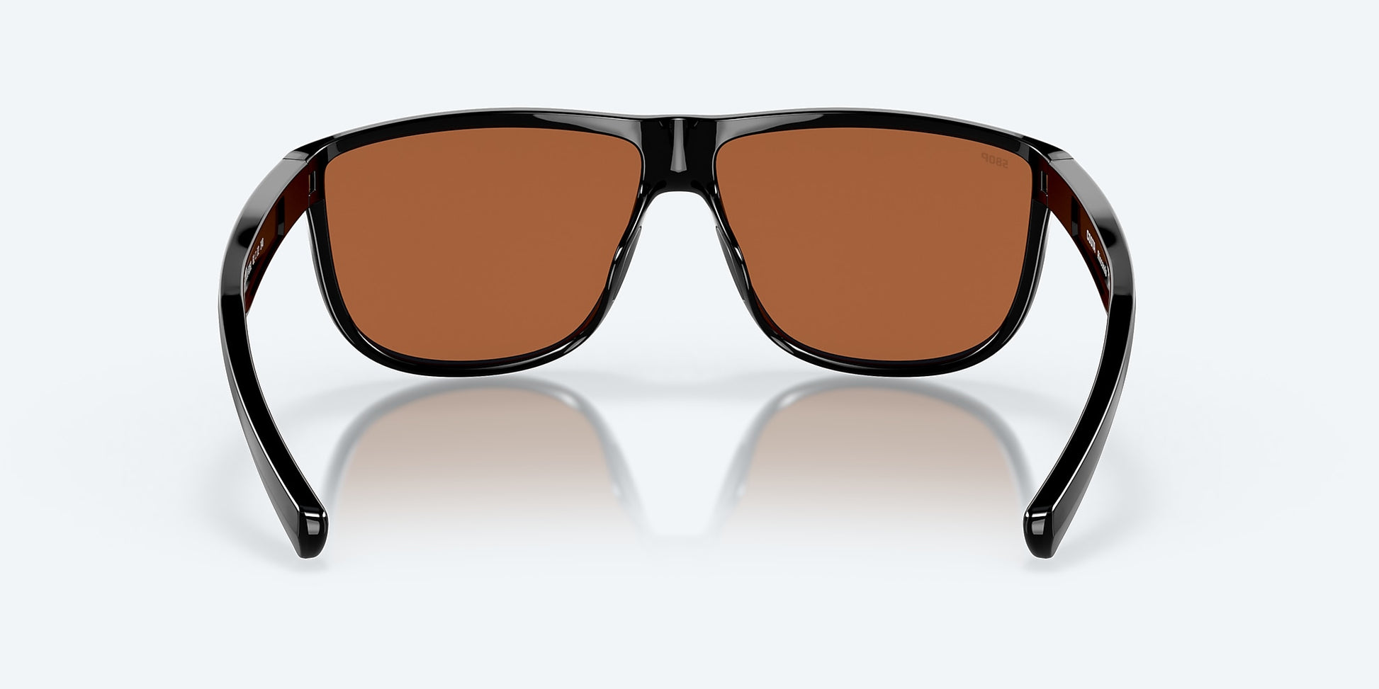 [Green Mirror Polarized Polycarbonate Lenses, Shiny Black Frame]