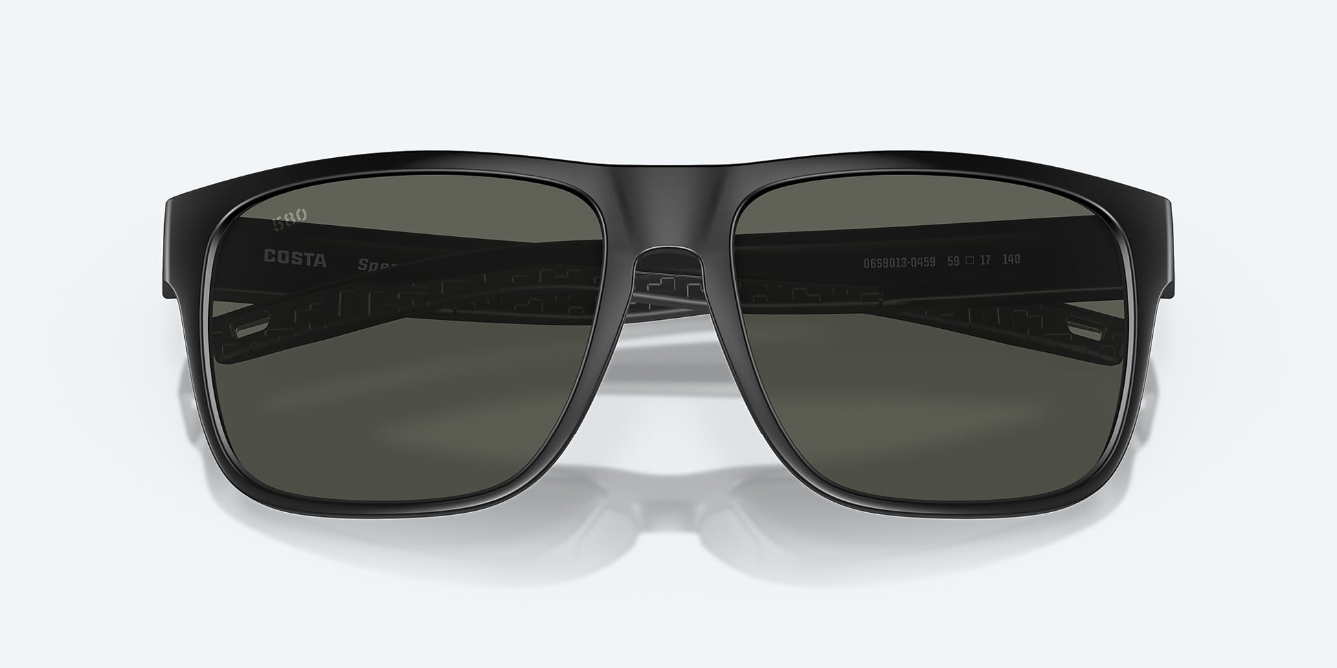 [Gray Polarized Glass Lenses, Matte Black Frame]