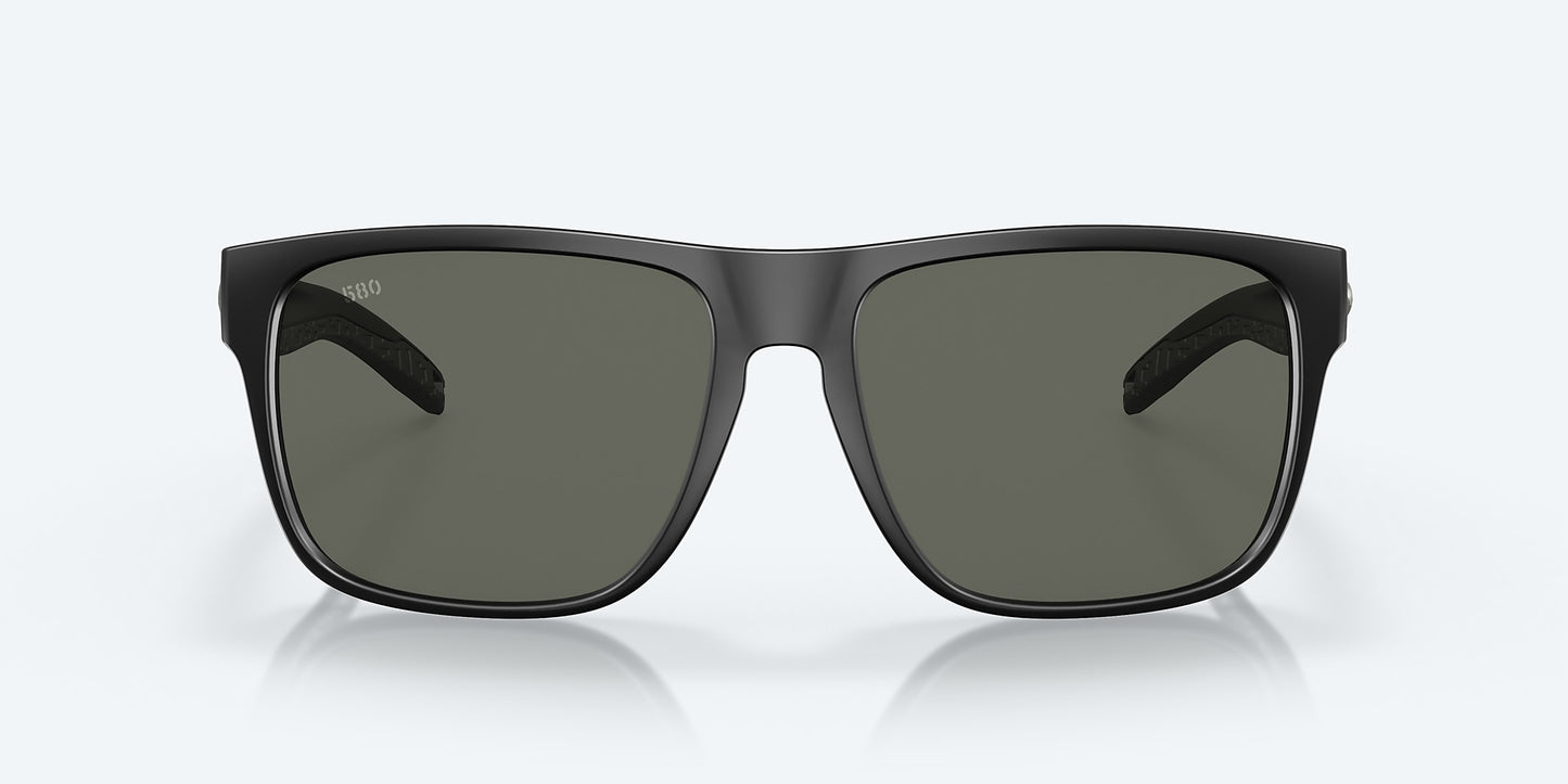 [Gray Polarized Glass Lenses, Matte Black Frame]