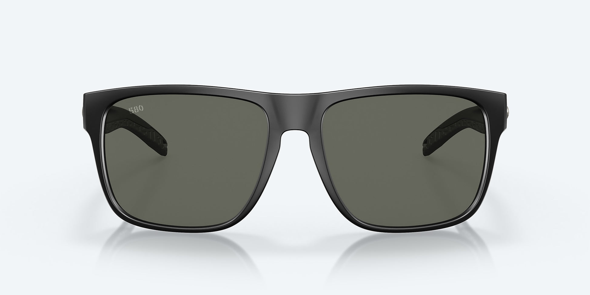 [Gray Polarized Glass Lenses, Matte Black Frame]