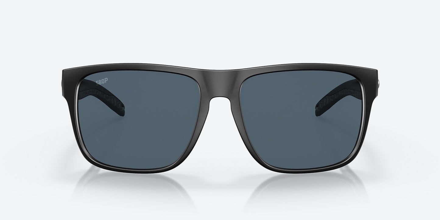[Gray Polarized Polycarbonate Lenses, Matte Black Frame]