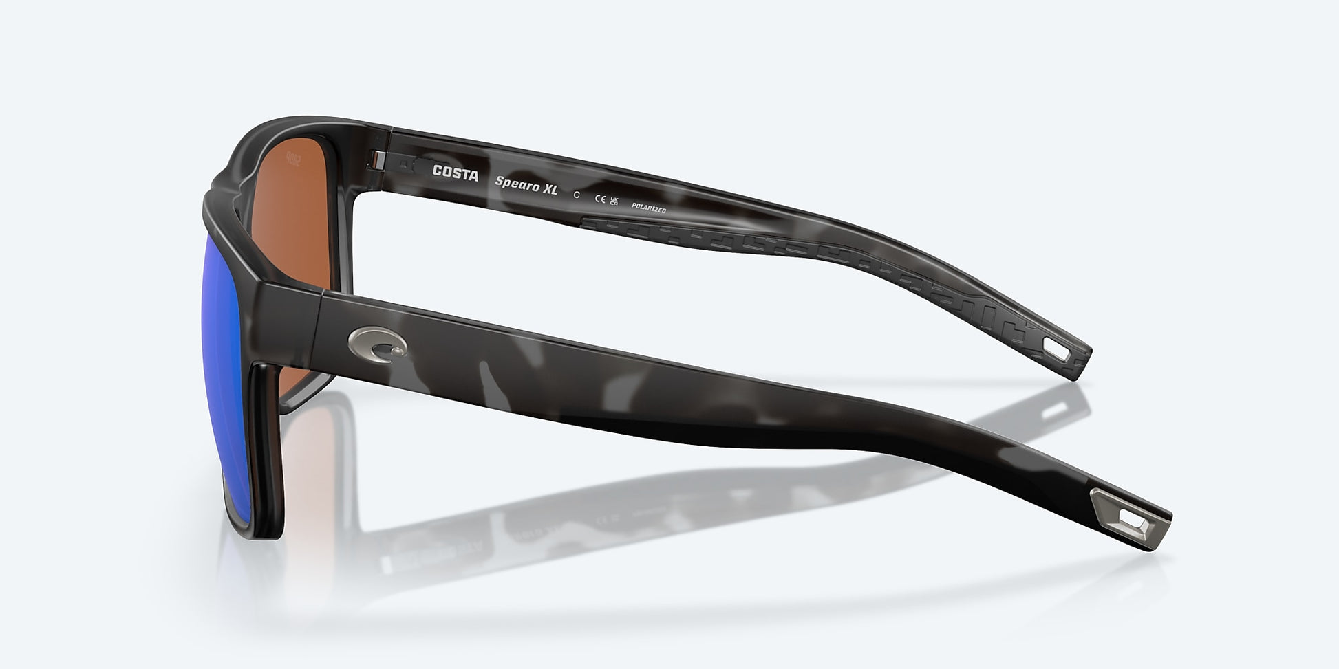 [Green Mirror Polarized Polycarbonate Lenses, Tiger Shark Frame]
